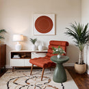  Meridian Anika Green Iron End Table IMAGE 2