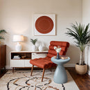  Meridian Anika Light Blue Iron End Table IMAGE 2