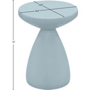  Meridian Anika Light Blue Iron End Table IMAGE 7