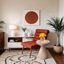  Meridian Anika Pink Iron End Table IMAGE 2