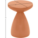  Meridian Anika Salmon Iron End Table IMAGE 7