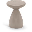  Meridian Anika Taupe Iron End Table IMAGE 1