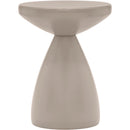  Meridian Anika Taupe Iron End Table IMAGE 3