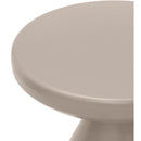  Meridian Anika Taupe Iron End Table IMAGE 5