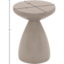  Meridian Anika Taupe Iron End Table IMAGE 7