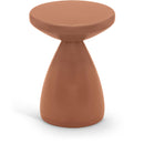 Meridian Anika Terracotta Iron End Table IMAGE 1