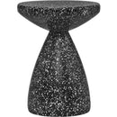  Meridian Anika Black Iron Terrazzo End Table IMAGE 3