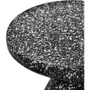 Meridian Anika Black Iron Terrazzo End Table IMAGE 5