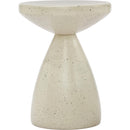  Meridian Anika Cream Iron Terrazzo End Table IMAGE 3