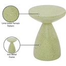  Meridian Anika Green Iron Terrazzo End Table IMAGE 8