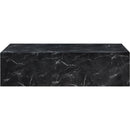  Meridian Piazza Black Marble Finish Concrete Indoor / Outdoor Coffee Table IMAGE 4