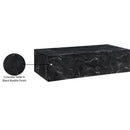  Meridian Piazza Black Marble Finish Concrete Indoor / Outdoor Coffee Table IMAGE 8