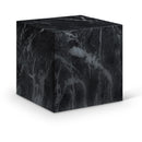  Meridian Piazza Black Marble Finish Concrete Indoor / Outdoor End Table IMAGE 1