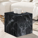  Meridian Piazza Black Marble Finish Concrete Indoor / Outdoor End Table IMAGE 3