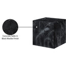  Meridian Piazza Black Marble Finish Concrete Indoor / Outdoor End Table IMAGE 8