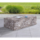  Meridian Piazza Brown Marble Finish Concrete Indoor / Outdoor Coffee Table IMAGE 3