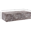  Meridian Piazza Brown Marble Finish Concrete Indoor / Outdoor Coffee Table IMAGE 7