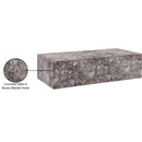  Meridian Piazza Brown Marble Finish Concrete Indoor / Outdoor Coffee Table IMAGE 8