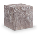  Meridian Piazza Brown Marble Finish Concrete Indoor / Outdoor End Table IMAGE 1