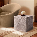  Meridian Piazza Brown Marble Finish Concrete Indoor / Outdoor End Table IMAGE 2