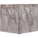  Meridian Piazza Brown Marble Finish Concrete Indoor / Outdoor End Table IMAGE 5