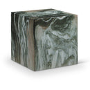  Meridian Piazza Green Marble Finish Concrete Indoor / Outdoor End Table IMAGE 1
