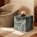  Meridian Piazza Green Marble Finish Concrete Indoor / Outdoor End Table IMAGE 2