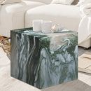  Meridian Piazza Green Marble Finish Concrete Indoor / Outdoor End Table IMAGE 3