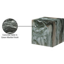  Meridian Piazza Green Marble Finish Concrete Indoor / Outdoor End Table IMAGE 8