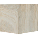 Meridian Piazza Natural Travertine Finish Concrete Indoor / Outdoor End Table IMAGE 5
