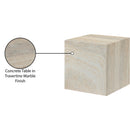  Meridian Piazza Natural Travertine Finish Concrete Indoor / Outdoor End Table IMAGE 8