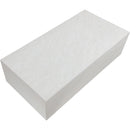  Meridian Piazza White Marble Finish Concrete Indoor / Outdoor Coffee Table IMAGE 6