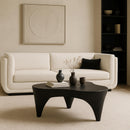  Meridian Bourges Black Aluminum Coffee Table IMAGE 2