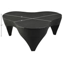  Meridian Bourges Black Aluminum Coffee Table IMAGE 5