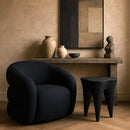  Meridian Bourges Black Aluminum End Table IMAGE 2