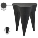  Meridian Bourges Black Aluminum End Table IMAGE 6