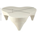  Meridian Bourges Cream Aluminum Coffee Table IMAGE 5