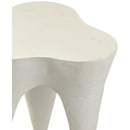  Meridian Bourges Cream Aluminum End Table IMAGE 4