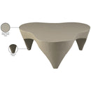  Meridian Bourges Taupe Aluminum Coffee Table IMAGE 6