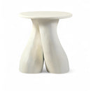  Meridian Talence Cream Aluminum End Table IMAGE 1
