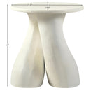  Meridian Talence Cream Aluminum End Table IMAGE 5