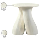  Meridian Talence Cream Aluminum End Table IMAGE 6