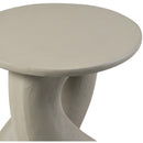  Meridian Talence Taupe Aluminum End Table IMAGE 4