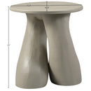  Meridian Talence Taupe Aluminum End Table IMAGE 5