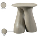  Meridian Talence Taupe Aluminum End Table IMAGE 6