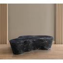  Meridian Monza Black Marble Finish Concrete Indoor / Outdoor Coffee Table IMAGE 3