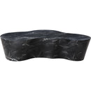  Meridian Monza Black Marble Finish Concrete Indoor / Outdoor Coffee Table IMAGE 4