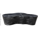  Meridian Monza Black Marble Finish Concrete Indoor / Outdoor Coffee Table IMAGE 7