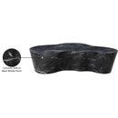  Meridian Monza Black Marble Finish Concrete Indoor / Outdoor Coffee Table IMAGE 8