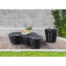  Meridian Monza Black Marble Finish Concrete Indoor / Outdoor Coffee Table IMAGE 9